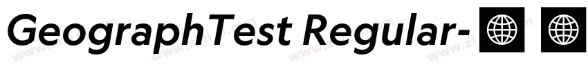 GeographTest Regular字体转换